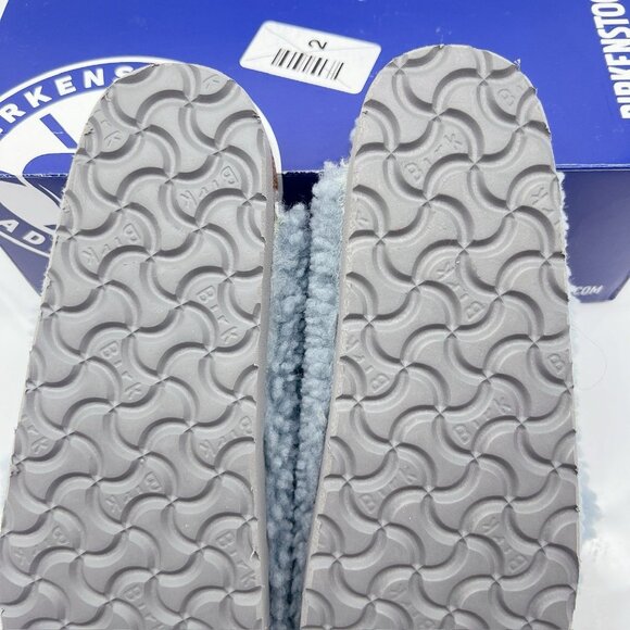 Birkenstock Arizona Big Buckle Shearling Teddy Blue Platform Sandals Women EU 42 - Picture 12 of 13